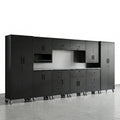 Garage Cabinet System Built for Complete Workshop Organization, Heavy Duty Steel Construction, Modular Design