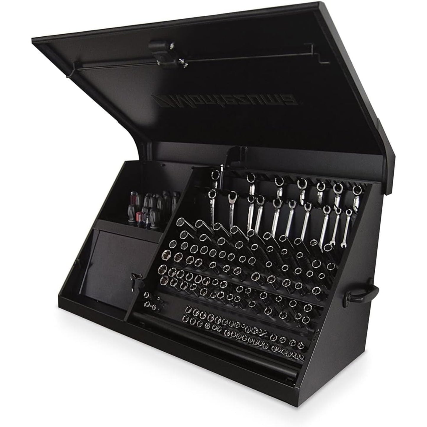 41" X 18" Heavy Duty Steel Triangle Toolbox (Steel, Flat Black)