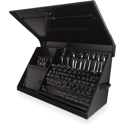 41" X 18" Heavy Duty Steel Triangle Toolbox (Steel, Flat Black)
