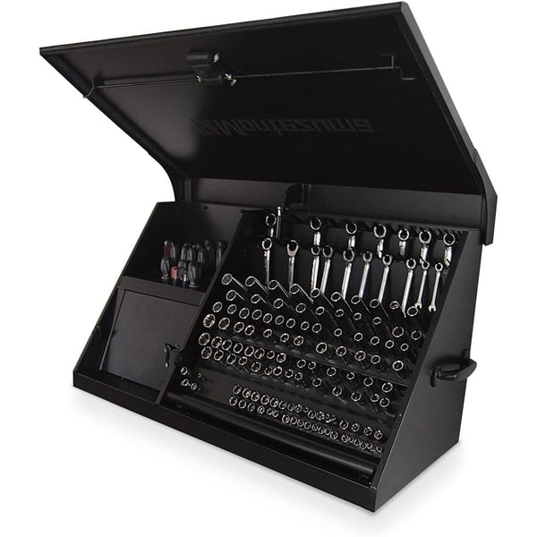 41" X 18" Heavy Duty Steel Triangle Toolbox (Steel, Flat Black)