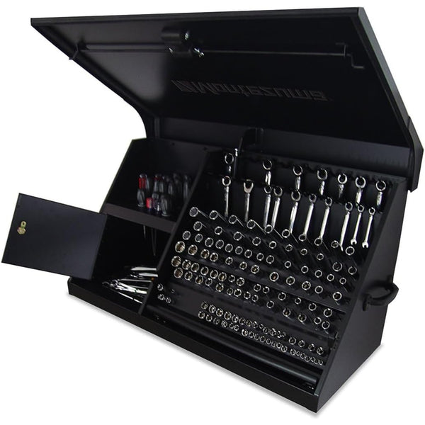 41" X 18" Heavy Duty Steel Triangle Toolbox (Steel, Flat Black)