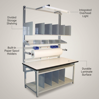 60 In. W X 30 In. D Workbench with Laminate Top — infographic