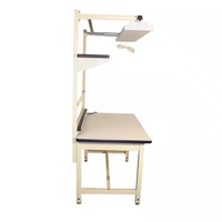 Heavy Duty Workbench Built for Professional Projects, 60x30 Laminate Top, Steel Frame, Height Adjustable