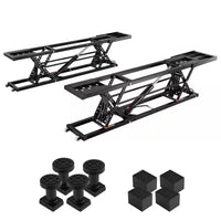 Car Lift, 7,000 Lbs. Capacity Portable Car Lift, 26.8 In. Max. Height, Carbon Steel Truck Lift with 120-Volt Power Unit