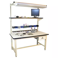 Heavy Duty Workbench Built for Professional Projects, 60x30 Laminate Top, Steel Frame, Height Adjustable