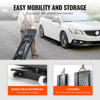 Car Lift, 7,000 Lbs. Capacity Portable Car Lift, 26.8 In. Max. Height, Carbon Steel Truck Lift with 120-Volt Power Unit