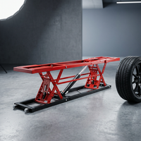 Car Lift, 7,000 Lbs. Capacity Portable Car Lift, 26.8 In. Max. Height, Carbon Steel Truck Lift with 120-Volt Power Unit — Studio Shot