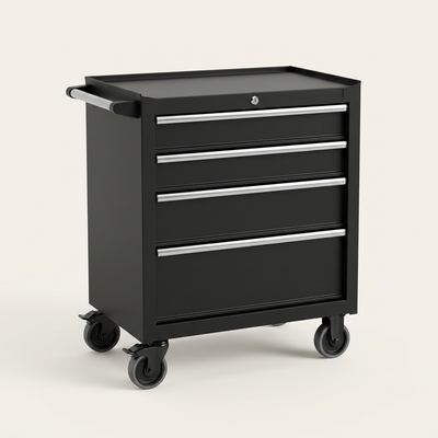 Rolling Tool Chest Built for Garage Organization, 5 Drawers, Locking Wheels, Portable Metal Cabinet