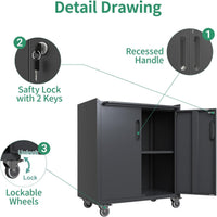 Garage Cabinet System Built for Complete Workshop Organization, Heavy Duty Steel Construction, Modular Design
