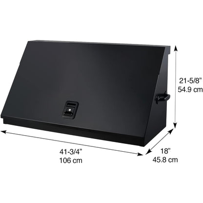 41" X 18" Heavy Duty Steel Triangle Toolbox (Steel, Flat Black)